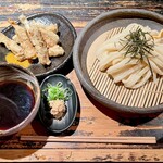 山元麺蔵 - 「土ゴボウ天ざるうどん」(1200円)です