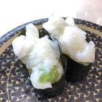 Hama zushi - わさびが効いたえんがわわさび！