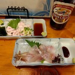 小半 - 白子ポン酢と八角刺し