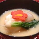 日本料理 吟 - 伊勢海老の煮物椀アップ