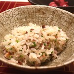 日本料理 吟 - 鰤と有馬山椒の土鍋ご飯