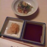 Ginza Sushi Kou Honten - 主賓の到着を待つ間グラスシャンパーニュでちょっとつまみ。