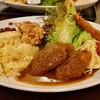 Kamesennin Shokudou - 　　トルコライス税込み990円　　　　　　　　　　　　野菜サラダを残し必死で完食