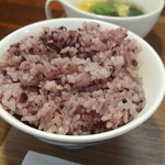 キッチン ブルー グローブ - 黒米の大盛りアップ