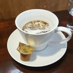 キッチン ブルー グローブ - 最後はミルクを入れます