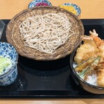 揚げたて天ぷら 十割蕎麦 新次郎 - ミニ新次郎天丼とそばセット