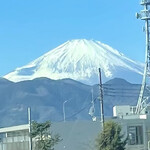 中華そば うお静 - 小田急ロマンスカーからの富士山