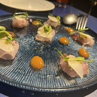 オッティモ・シーフード・ガーデン 新宿店 - 鮮魚のカルパッチョ　季節の仕立て
