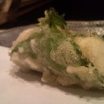 天ぷら　酒菜　醍醐 - シラウオの大葉揚げ