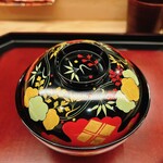 Ebisu Kuroiwa - 会津絵の漆器。正月らしい器です