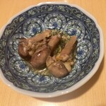 豊鮨 - お通し・穴子の肝煮