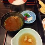 鳥久 - ご飯と味噌汁
