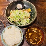 高島 - 料理写真:「ロースネギ塩かつ定食」1,210円税込み♫