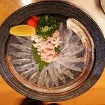 瀬戸内彩食 いづみ - カワハギの薄作り（１６００円くらい）