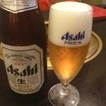 Yakiniku Yansando - ビールに旨いも不味いもない。冷えているかどうかだ。