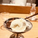 まぐろとさば。 - デザートのシャーベットは優しい甘さで、締めにピッタリ。