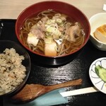 山形蕎麦 そばの実 - 肉そばセット