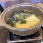 加太淡嶋温泉 大阪屋ひいなの湯 - 豆腐のお味噌汁