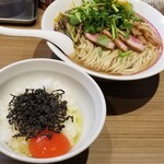 Rock’anDo - 鴨せり中華そば（しお）＋マキシマムこいたまごのTKG