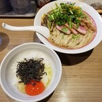 Rock’anDo - 鴨せり中華そば（しお）＋マキシマムこいたまごのTKG