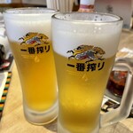 餃子販売店 上野いち五郎 - 生ビール