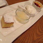 トラットリア コダマ - デザート付ランチコース（１，６００円）のデザート盛り合わせ
