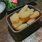 笑海 - 自家製らっきょ漬け380円