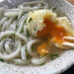 うどん処 おおだ - 玉子天ぷらぱかーん