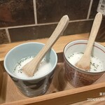 ご当地酒場 北海道八雲町 - お通しの豆スープ、とても美味しかったです。