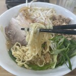 オーロラ食堂 - 麺はこんな感じ。