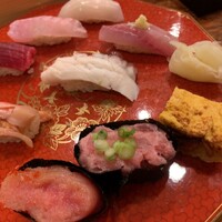 銀座 鮨 たじま - 彩りの冴えた握り