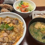 なか卯 - 親子丼＆唐揚げ2個