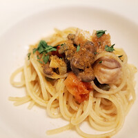 カンブーザ - 鮮魚のブルチネッタ風　+追加でボッタルガ