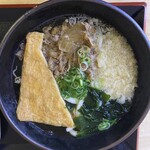 得正 - 賑やかな肉うどんです