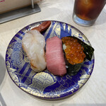 Mawaru sushi zanmai - 人気3種盛り