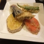 二代目 甚八 - 野菜天の盛り合わせ