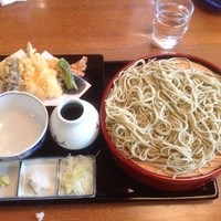 そば会席 立会川 吉田家 - 天ざる1800円