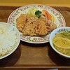 餃子の王将 - 料理写真:鶏の唐揚げ＋ライス(中)＋玉子スープ(580円＋170円＋100円、いずれも＋税)