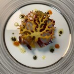Restaurant　Lamitie - ディナーフルコース魚介のタルタル
ある日の前菜