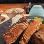 青山 おとと - ますのすけ定食(2500円)ますのすけとは、キングサーモンのことみたいです