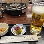 つきじ 天竹 - ビール