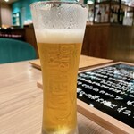 Osteria Benedetta - カールスバーグ生ビール　思わず一口。