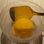 薩摩焼肉　黒桜 - 『マンゴーのジェラード』！『食べログ』のクーポンでのサービス～♪(^o^)丿