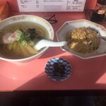 230780410 - 2024年1月10日　塩ラーメン、半チャーハンセット