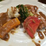 キッチン ブルー グローブ - ご飯乗せは、まだ早い