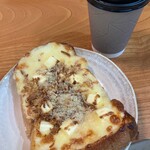 ニッチ カフェ - チーズトースト＆ニッチブレンド　合計900円