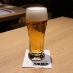 Sakana To Gohan Kuroza Tsubakitei - □生ビール　アサヒスーパードライ　¥880