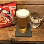 麹町いづみや しろ - カルビーかっぱえびせん ・あがりビール