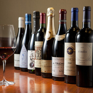 Wines carefully selected by sommeliers...