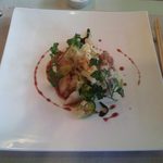 フォン・ド・タナハシ - ランチコース（\2,300）の肉　三元豚のソテー　ブルーベリーソース